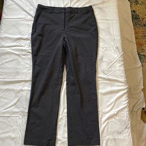 Lane Bryant polka dot dress pants, blue/white dots, size 18R. in good condition.